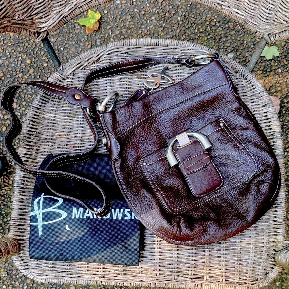 Brown Leather Shoulder Bag BMakowsky